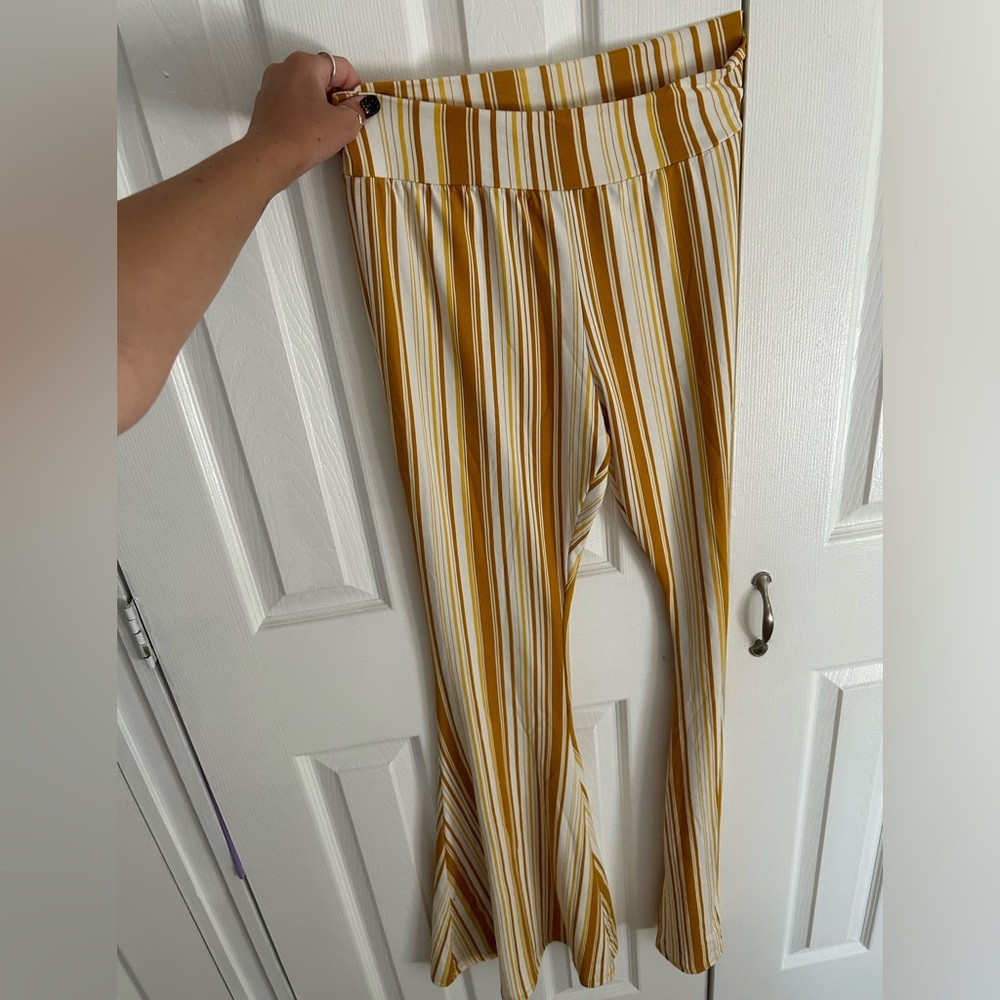 Striped Yellow/White Hippie Pants